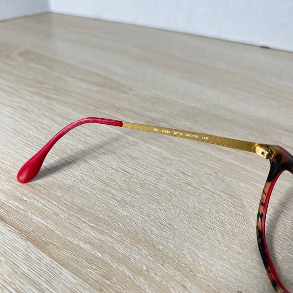 Ray-Ban RB5360 5714 Eyeglasses FRAMES ONLY Pink/Red Gold READ DESC Cat Eye 52-18 main image 8